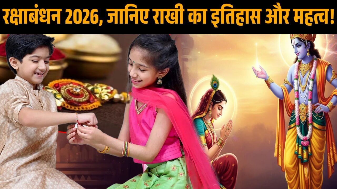 रक्षाबंधन 2026 पर भाई की कलाई पर राखी बांधती बहन
