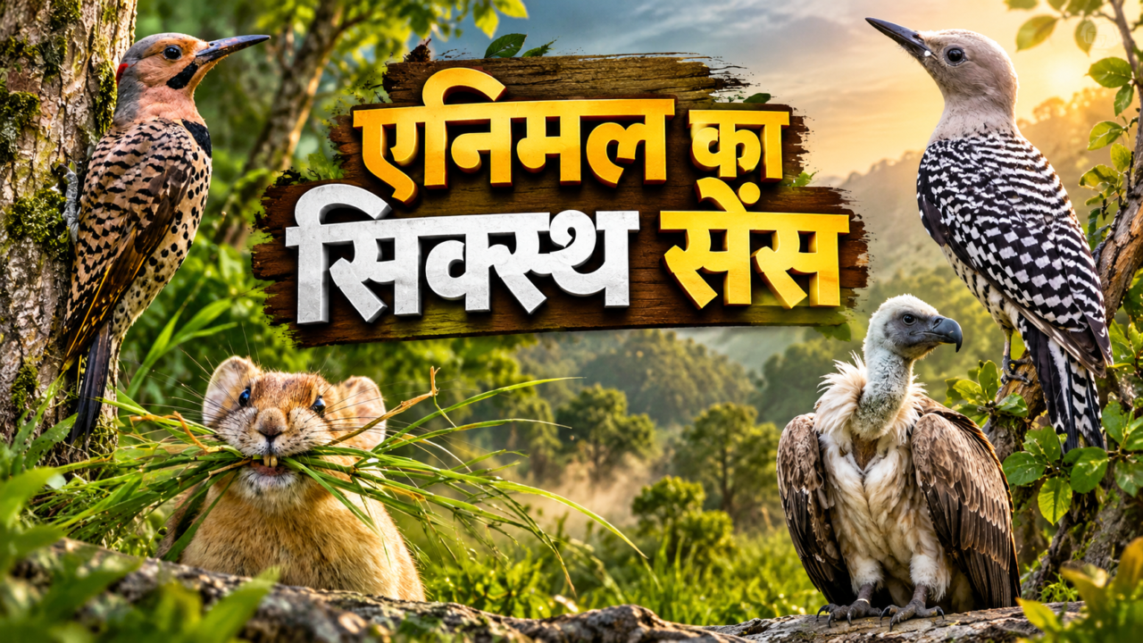एनिमल का सिक्स्थ सेंस दिखाते कठफोड़वा, ग्रीन हेरोन, ओरंगुटान और दूसरे जीवों द्वारा प्राकृतिक टूल्स के इस्तेमाल की तस्वीर