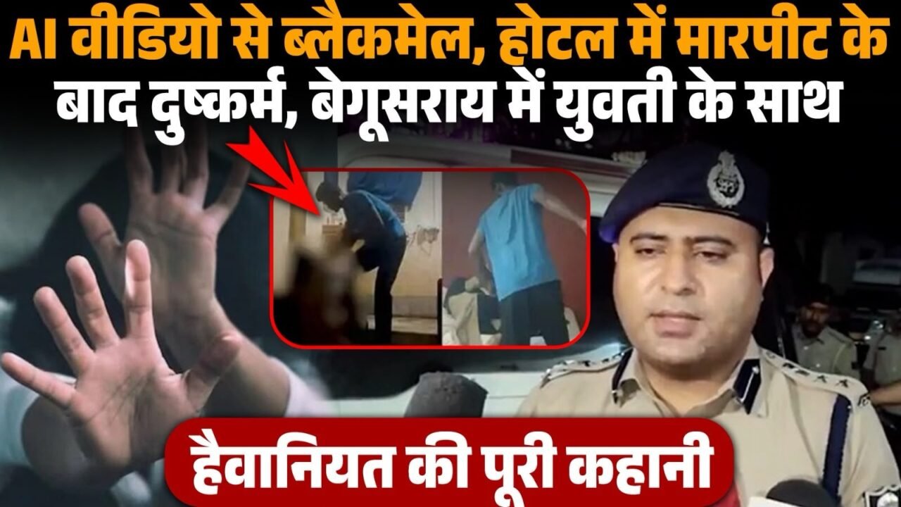 बेगूसराय होटल कांड में AI वीडियो ब्लैकमेल और दुष्कर्म मामले की जांच