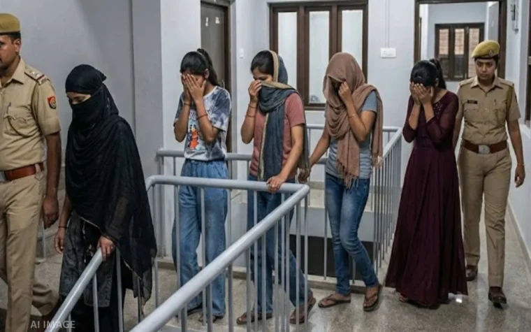 भोपाल के इंद्रपुरी इलाके में स्पा सेंटर में देह व्यापार के आरोप पर पुलिस की कार्रवाई और पकड़े गए लोगों से जुड़ी खबर