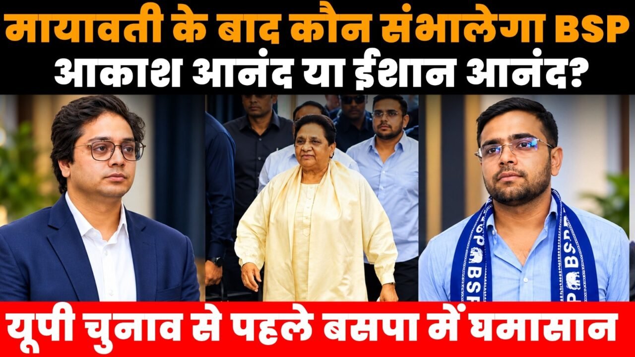 मायावती के बाद BSP उत्तराधिकारी को लेकर आकाश आनंद और ईशान आनंद की चर्चा